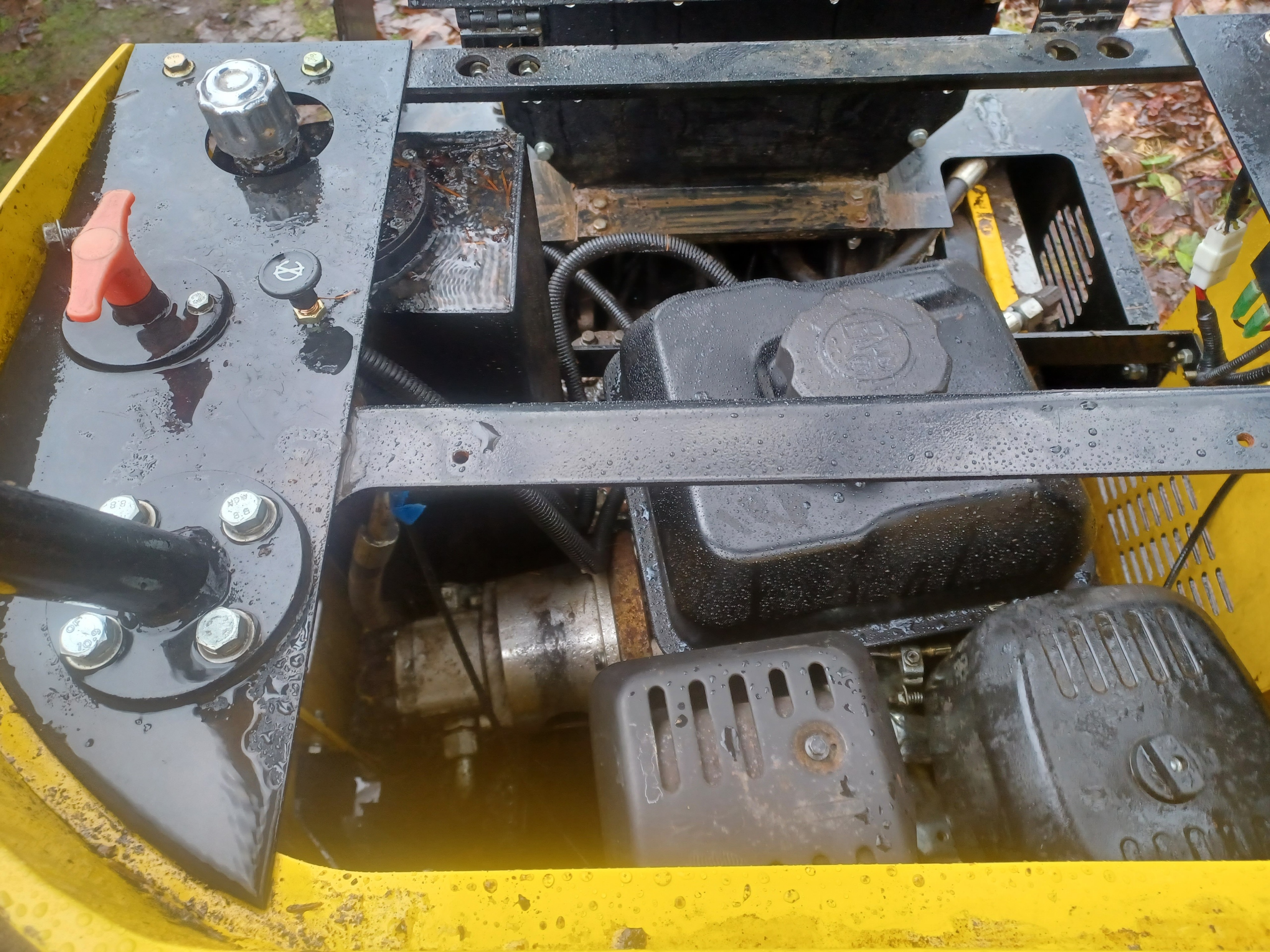 The GroundHog excavator needed a battery, ignition switch, and tune-up. Mobile mechanic in  Woodinville, Washington